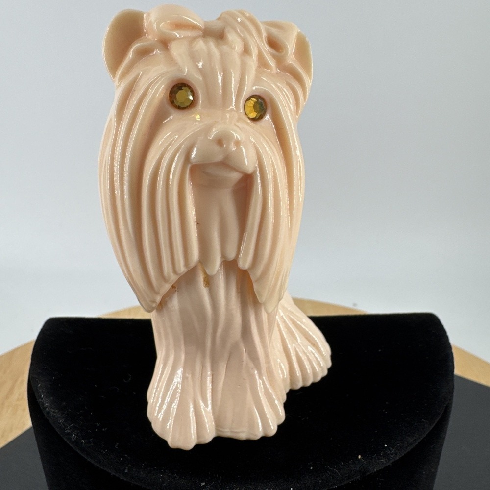 Avon Princess of Yorkshire Perfume Bottle Sweet Honesty Cologne Yorkie Dog VTG